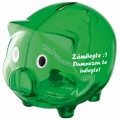 Pusculita mare verde plastic, Zambeste, Dumnezeu te iubeste! 
